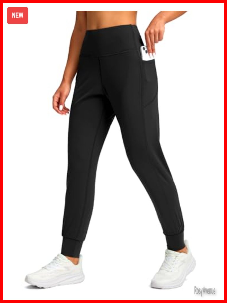 High Waisted Joggers With Pockets Tapered Sweatpants Women Athletic Yoga Pants
